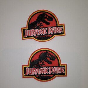 Jurassic Park Iron On or Sew On Patches NEW